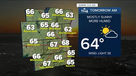 Mostly clear and mild Thursday night