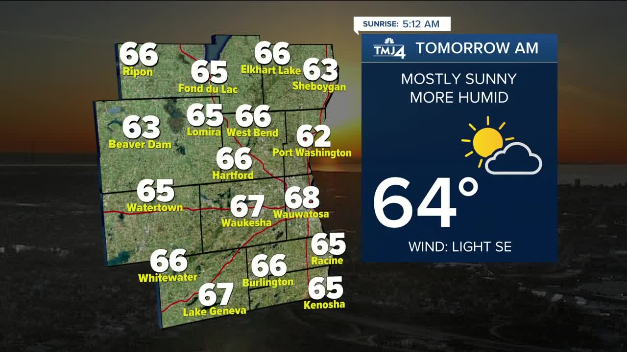 Mostly clear and mild Thursday night