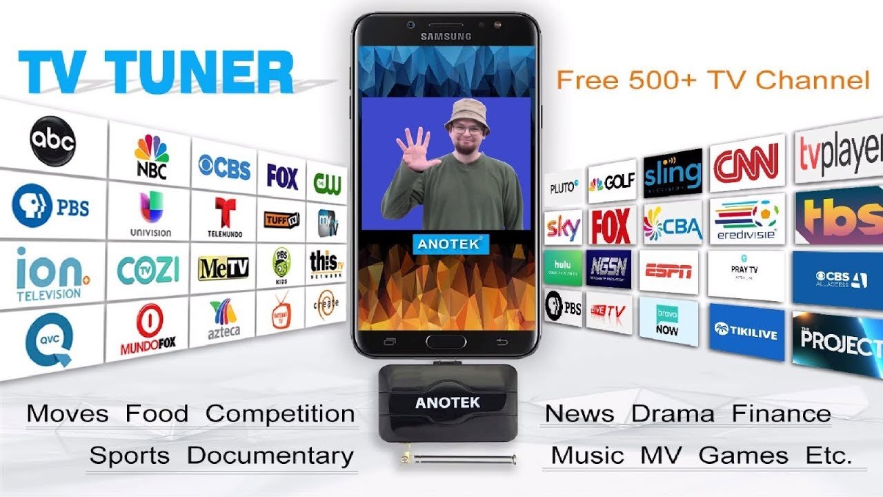 ANOTEK USB TV TUNER FOR ANDROID CDN $31.99 DON'T BUY THIS JUNK!