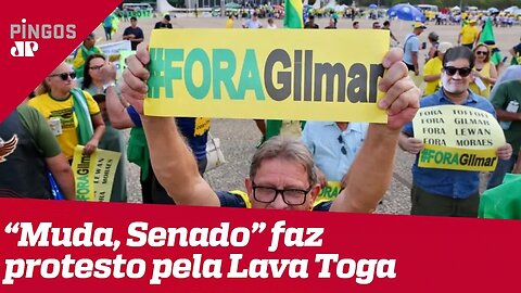 Grupo 'Muda, Senado' faz ato pela CPI da Lava Toga