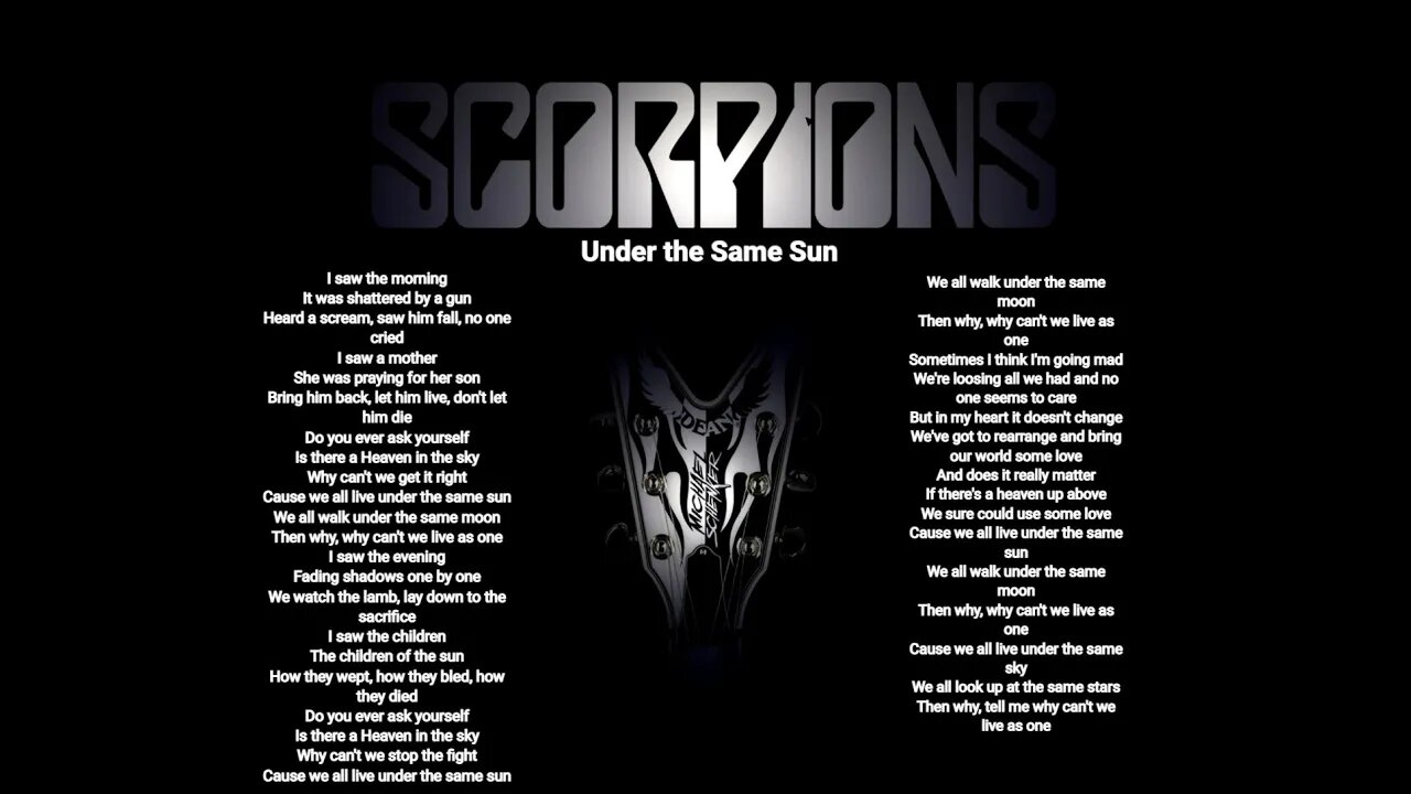 Scorpions - Under The Same Sun - Scorpions lyrics HQ