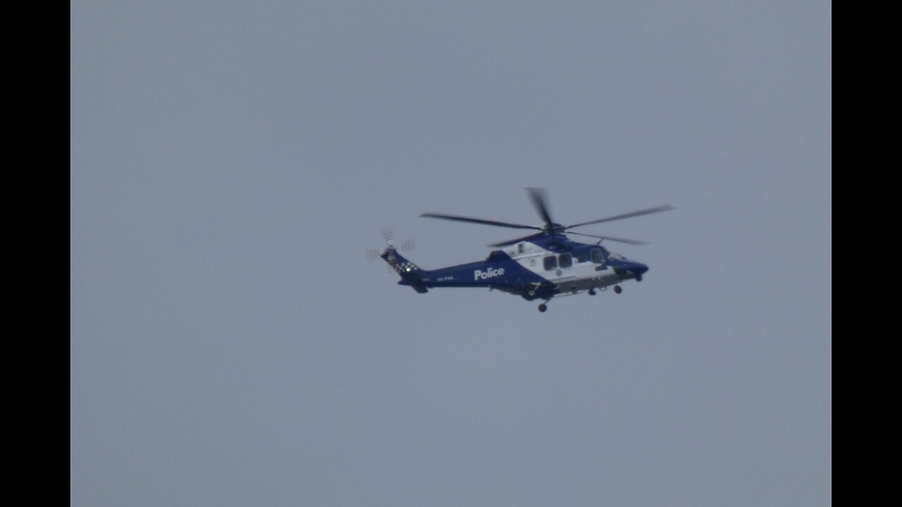 Police helicopter Mill Park Melbourne Australia