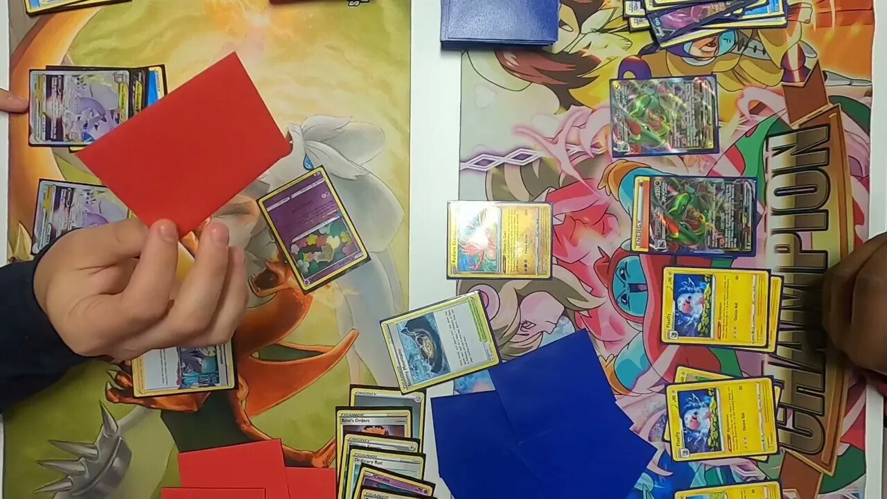 Rayquaza VMAX/Radiant Eternatus vs Hisuian Goodra VStar at @pocketsloths7162 | Pokemon TCG