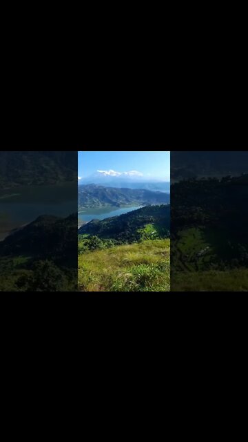 HIKING to Pumdikot View Tower, a little above World Peace Stupa. #nepal #naturelovers #travel
