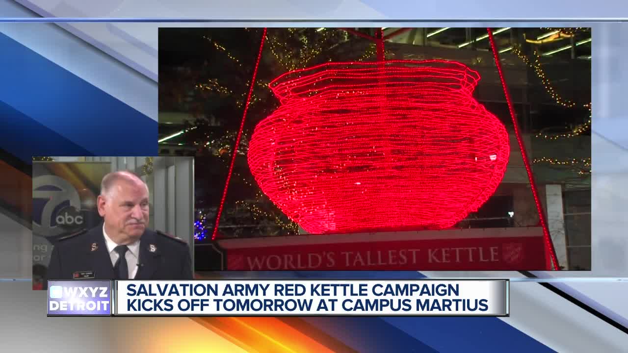 Salvation Army Red Kettle Campaign kicks off tomorrow at Campus Martius