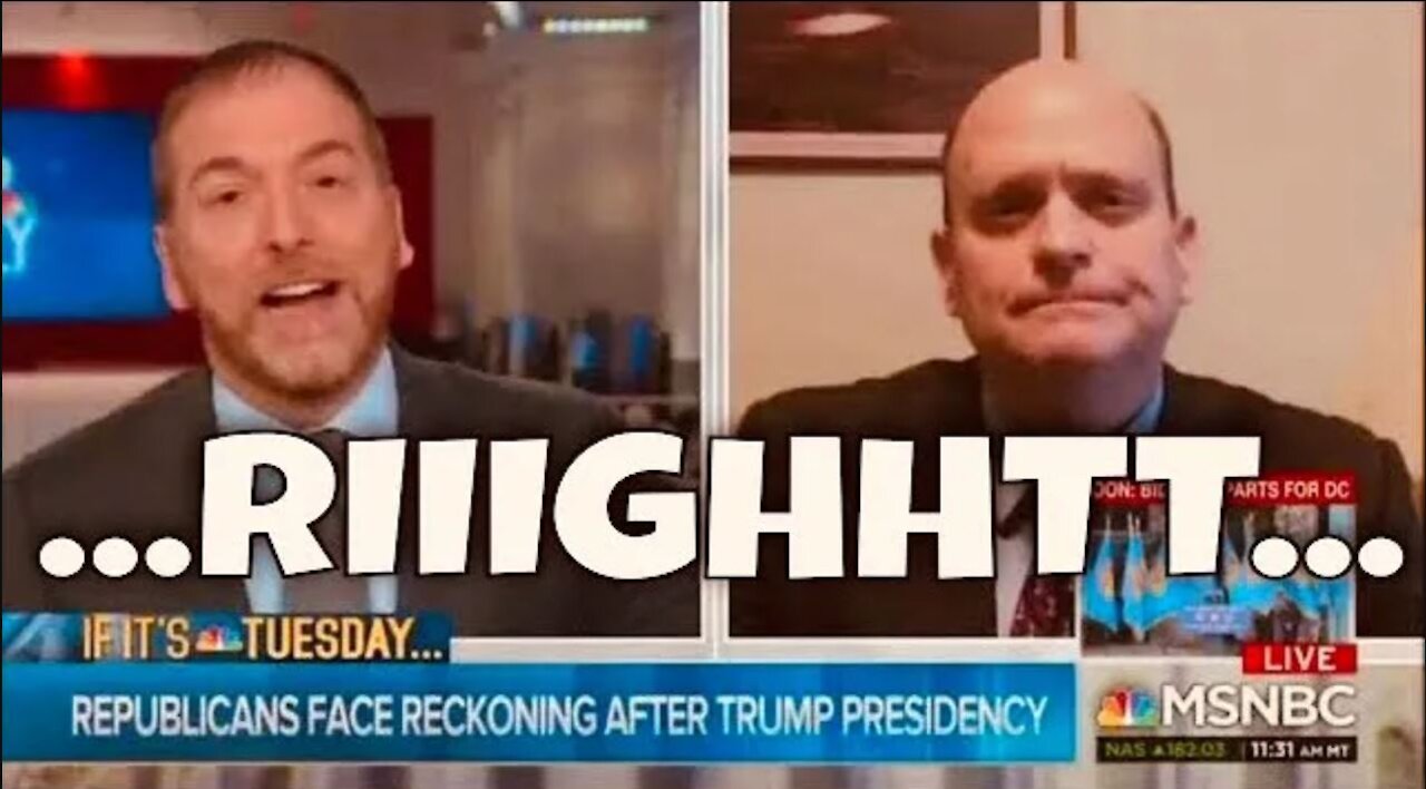 "There's only one side who tried to overthrow the Capitol" -Chuck Todd...Riiiigght (Dr. Evil Parody)