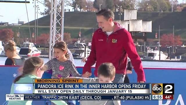 Pandora Ice Rink at Inner Harbor opens Friday