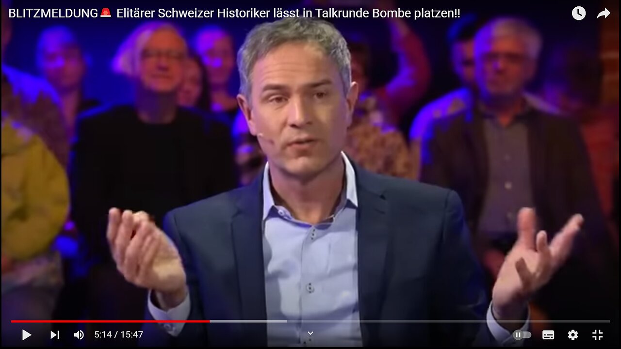 Elitärer Schweizer Historiker lässt in Talkrunde Bombe