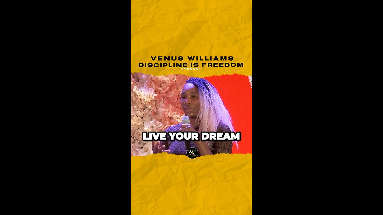 @venuswilliams Discipline is freedom