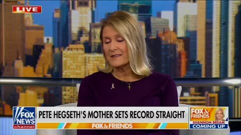 Pete Hegseth&apos;s Mom Goes On Fox News, Smacks Down Media Attacks On Her Son