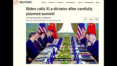 Biden Calls Xi Jinping Dictator Gavin Newsom Shows World China CCP Controls United Slaves Of America