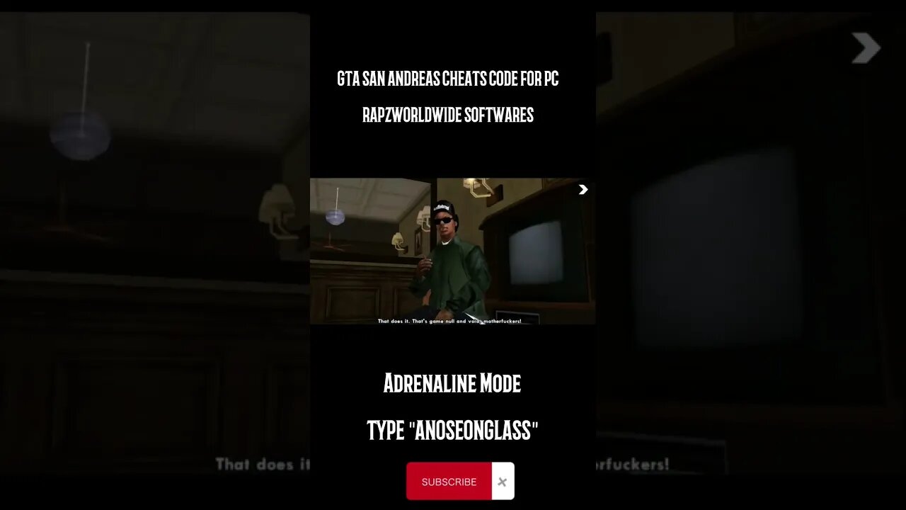 GTA: San Andreas - Adrenaline Mode (Cheat for PC)