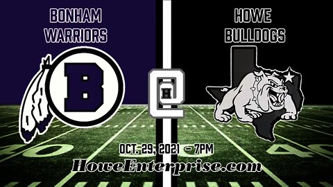 Bonham Warriors at Howe Bulldogs, 10/29/2021