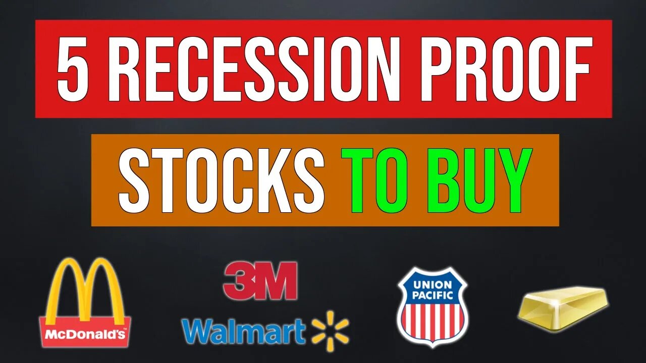 5 Recession Proof Stocks (To Buy) & Avoid The Next Market Crash