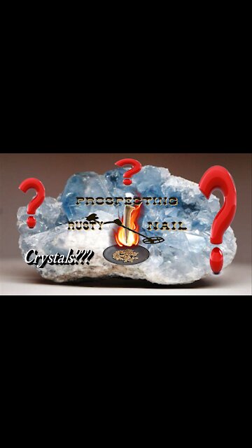 Crystal lined pocket found - First time metal detecting!