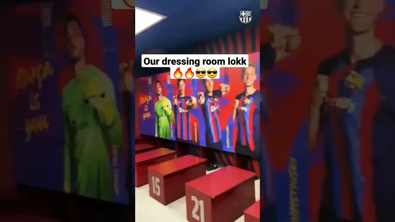 #shorts barcelona dressing room look like 🔥🔥🔥😎😎