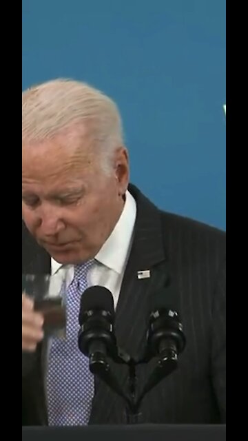 WHAT IS THAT? Did Joe Biden Sh*t In His Glass?