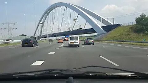 Dashcam Timelapse Drive: Amsterdam to Amersfoort