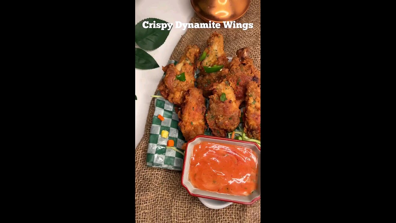 Crispy Dynamite Wings | #crispywings #wings #honeywings #hotwings