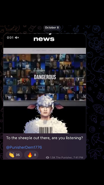 To the sheeple out there, are you listening?