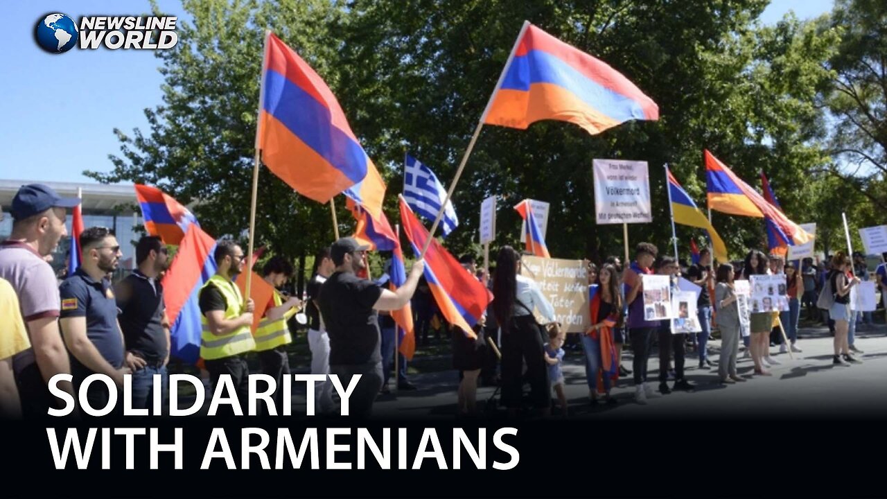 Hundreds rally in Berlin to show solidarity with Armenians in Nagorno-Karabakh