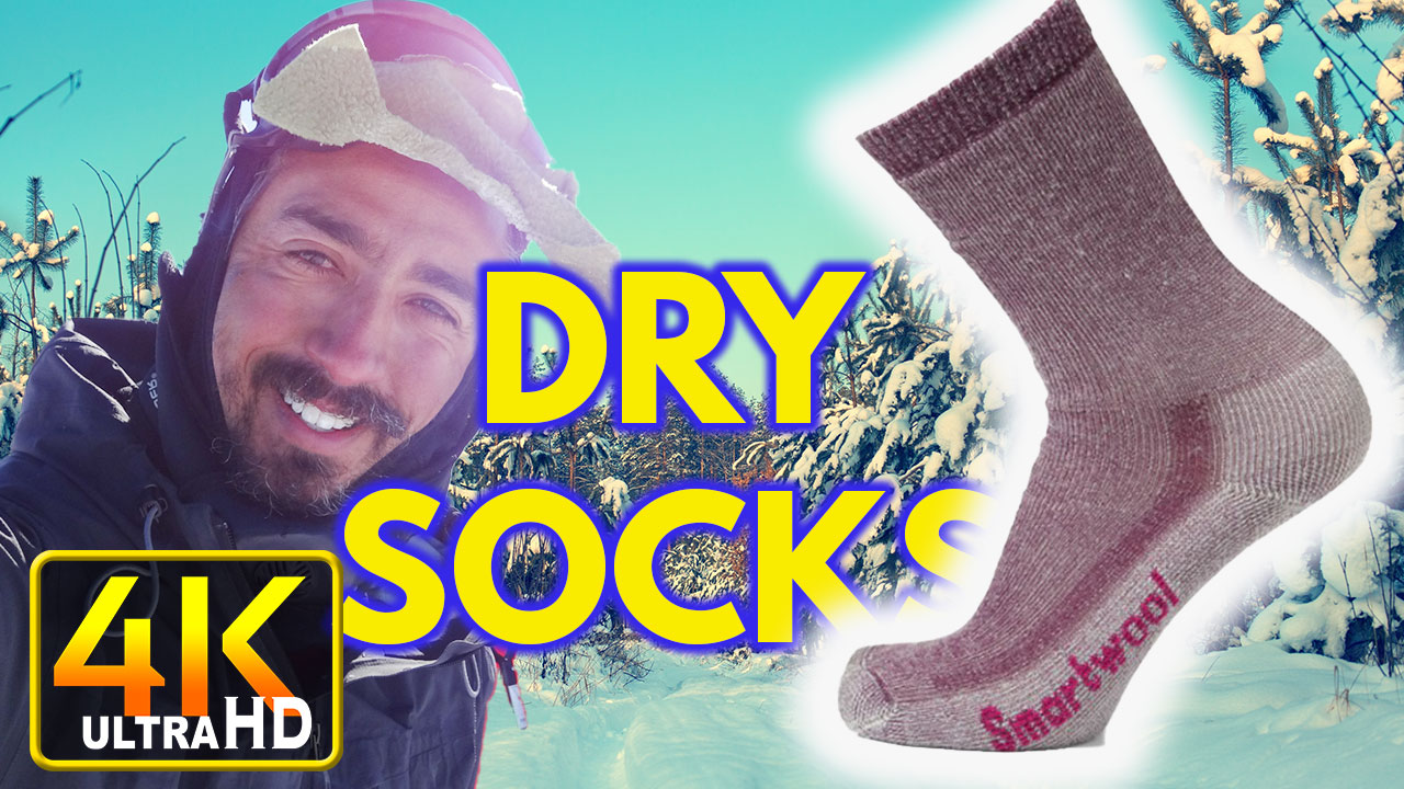 How to Dry Socks While Camping in Extreme Cold (4k UHD)