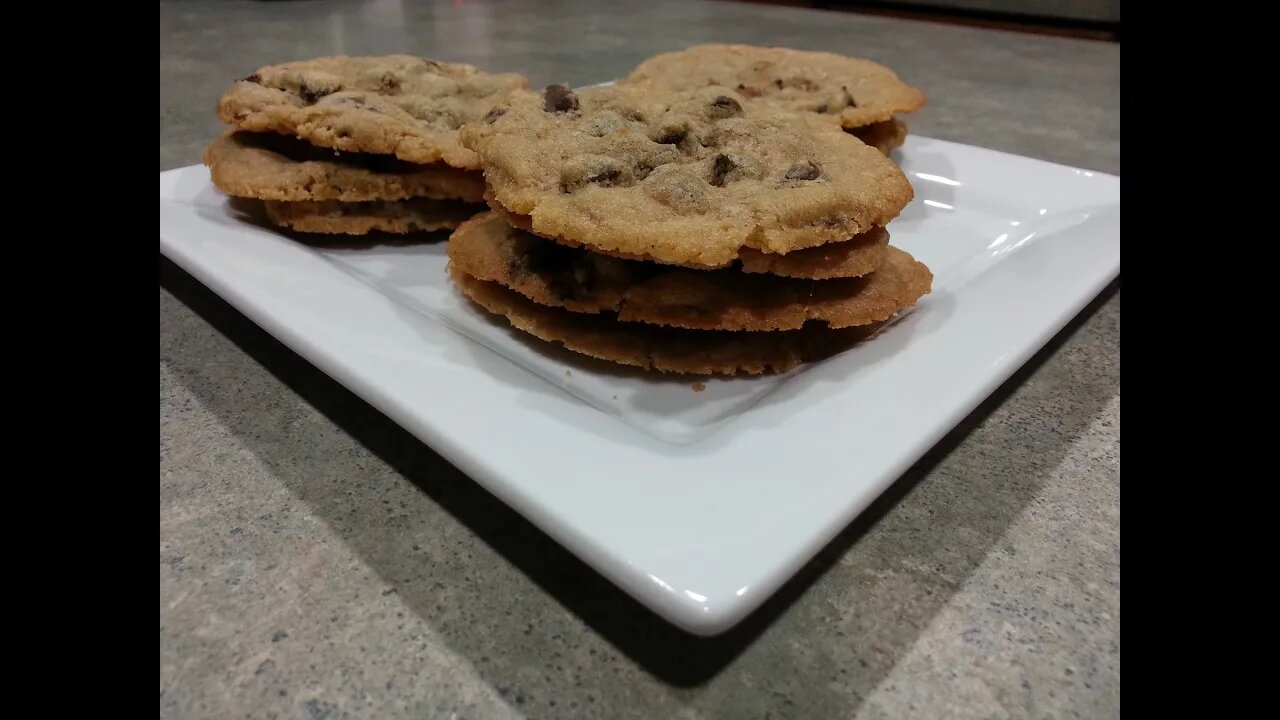 Thin and Crispy Chocolate Chip Cookies