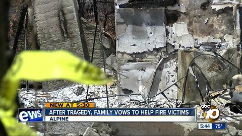 After West Fire in Alpine, family with own history of loss steps in