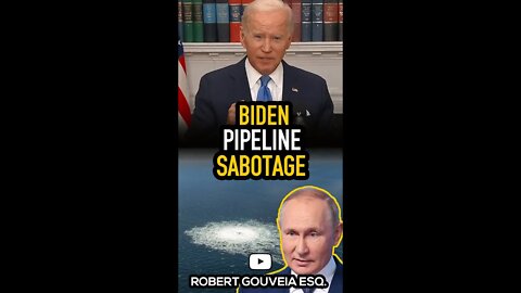 Biden Comment on Nord Stream Pipeline: SABOTAGE #shorts