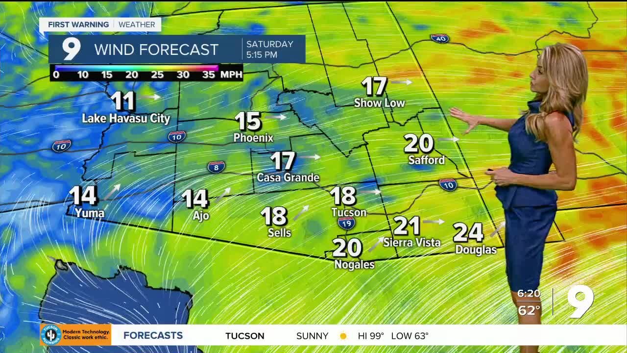 Warm, then windy and cooler