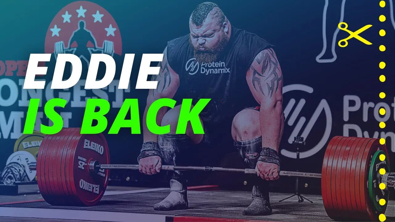 EDDIE HALL sai da aposentadoria e COMPETIRÁ novamente no STRONGMAN