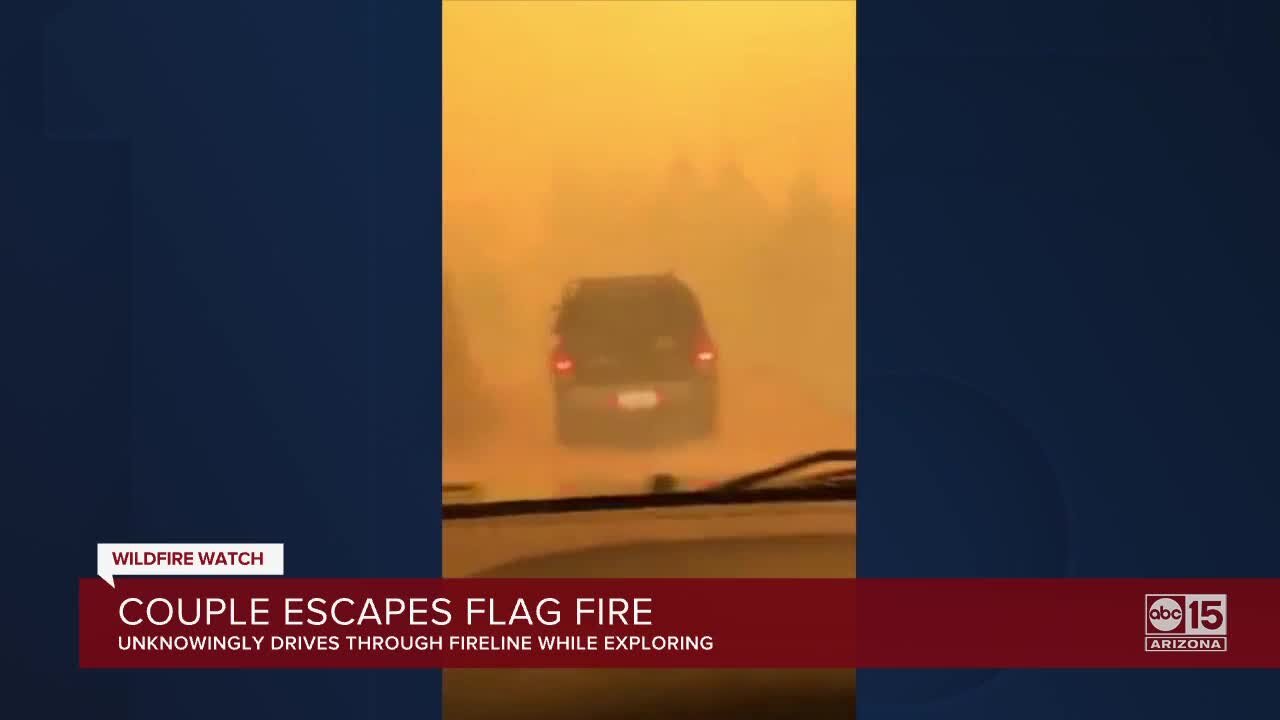 Group escapes close call with Flag Fire near Kingman