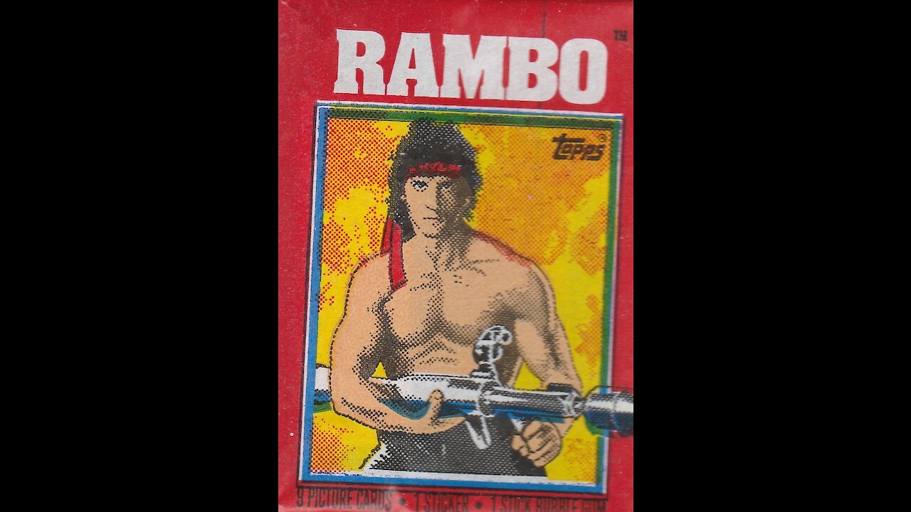 Rambo trading cards packs (1985, Topps) -- What's Inside