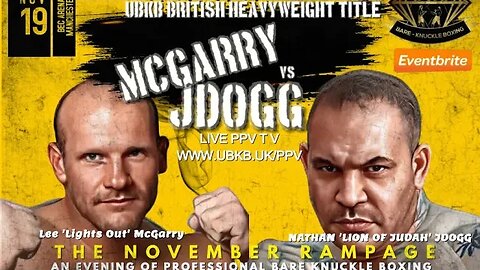 Lee Mcgarry vs Nathan JDogg - Ultimate Bare Knuckle Boxing #ubkb