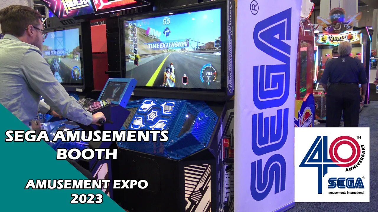 Touring The Sega Booth At Amusement Expo 2023 As Sega Amusements International Turns 40