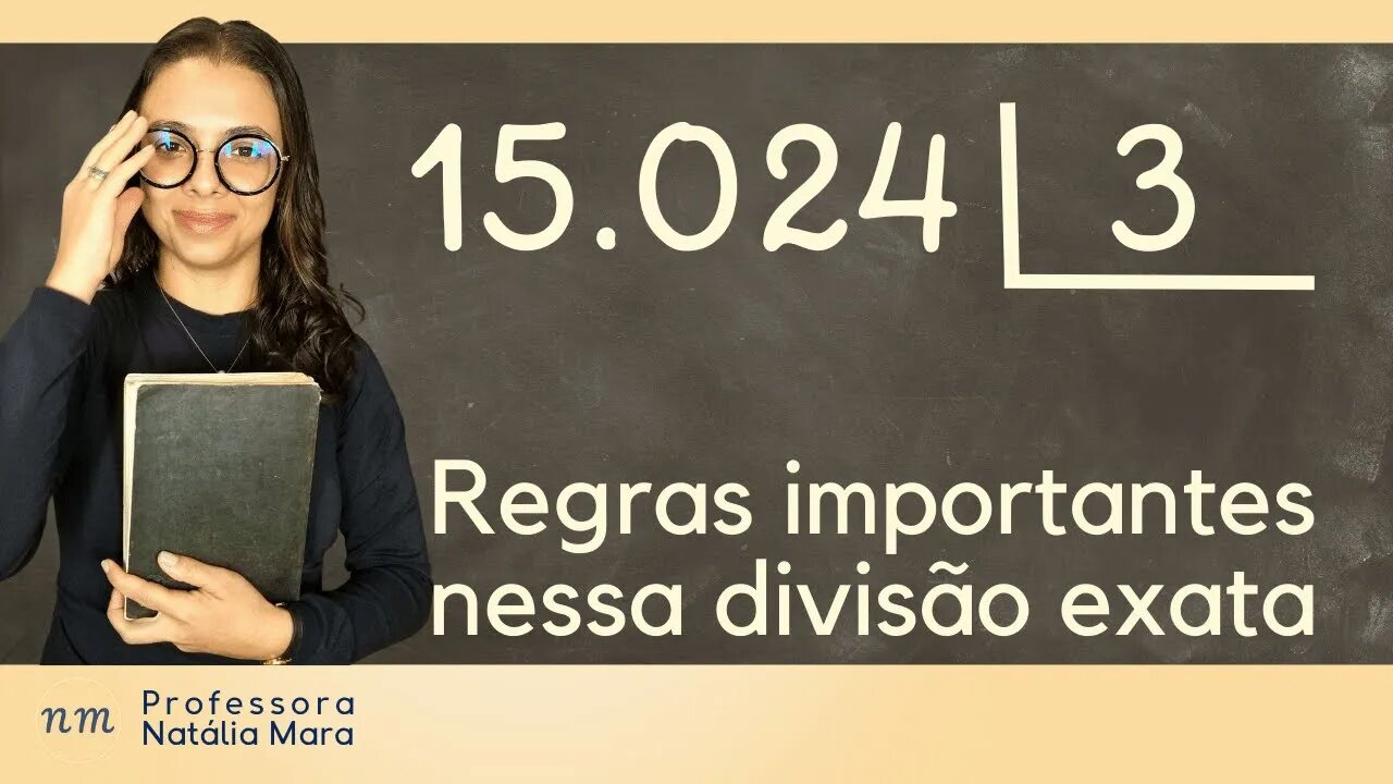 15.024 dividido por 3 | Divisão exata grande resolvida passo a passo | Revisão EJA divisão