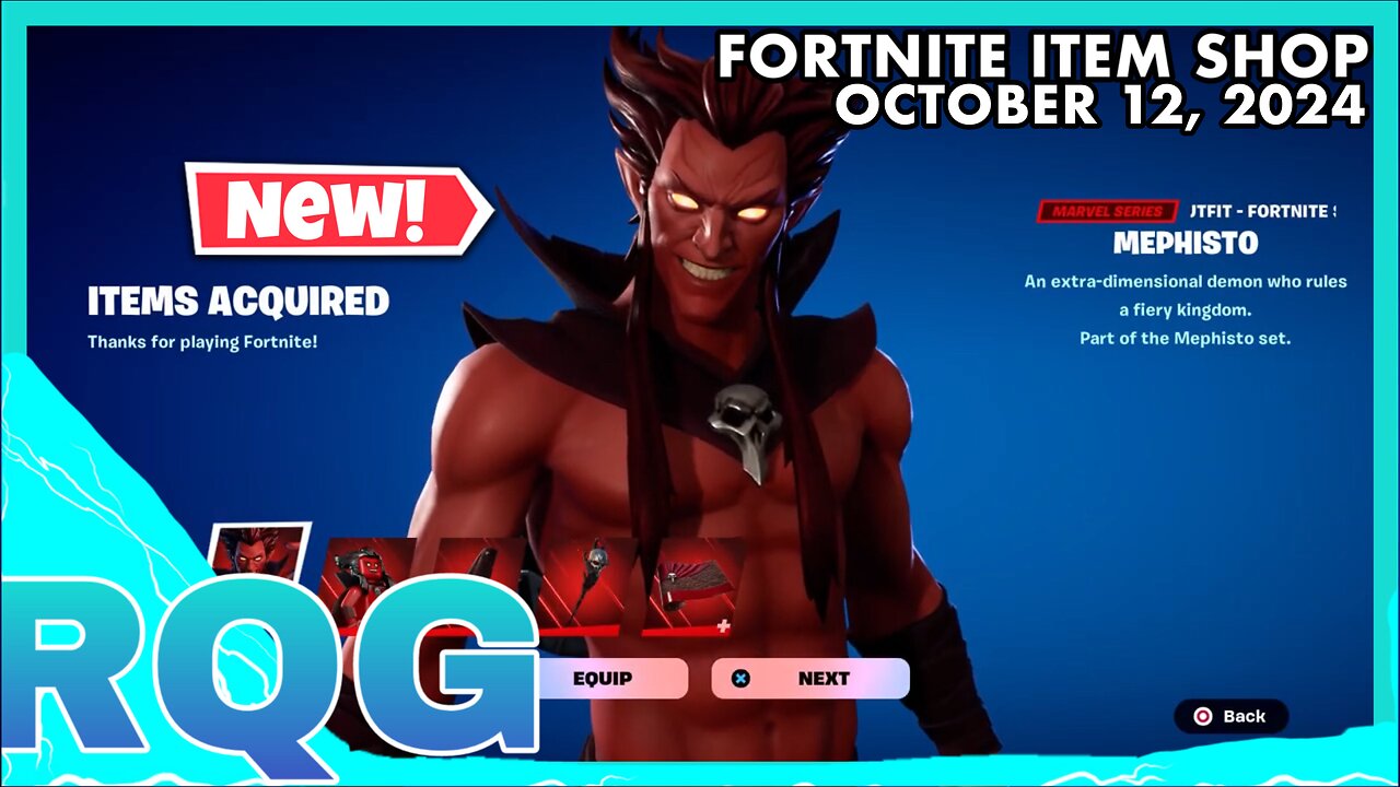 "NEW" MEPHISTO BUNDLE IS HERE! FORTNITE ITEM SHOP (October 12, 2024)