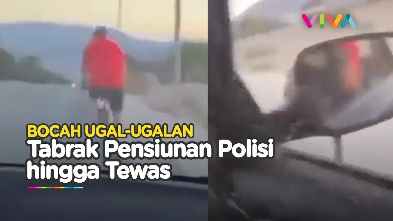 BODOH! Penabrak Pensiunan Polisi Tertawa Usai Merenggut Nyawa