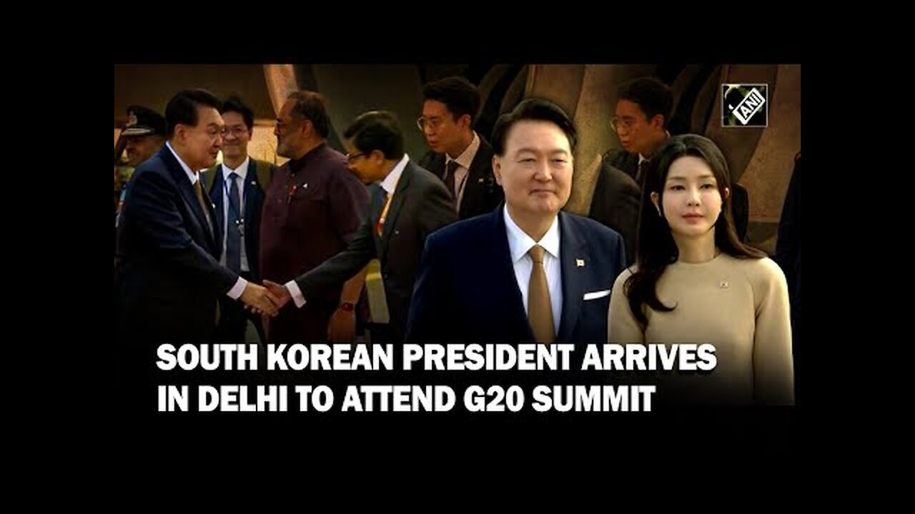 President of South Korea Yoon Suk Yeol arrives in Delhi to attend G20 Leaders’ Summit