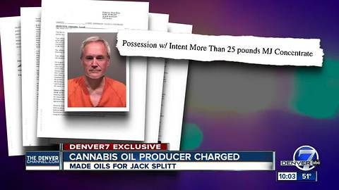 Man who gave Colorado's Jack Splitt cannabis oil charged with manufacturing