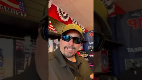 TRUMP STORE IN PHILLY Patrick Collis TRUMP BUS TOUR 10-30-22 Veterans For America First Legacy PAC