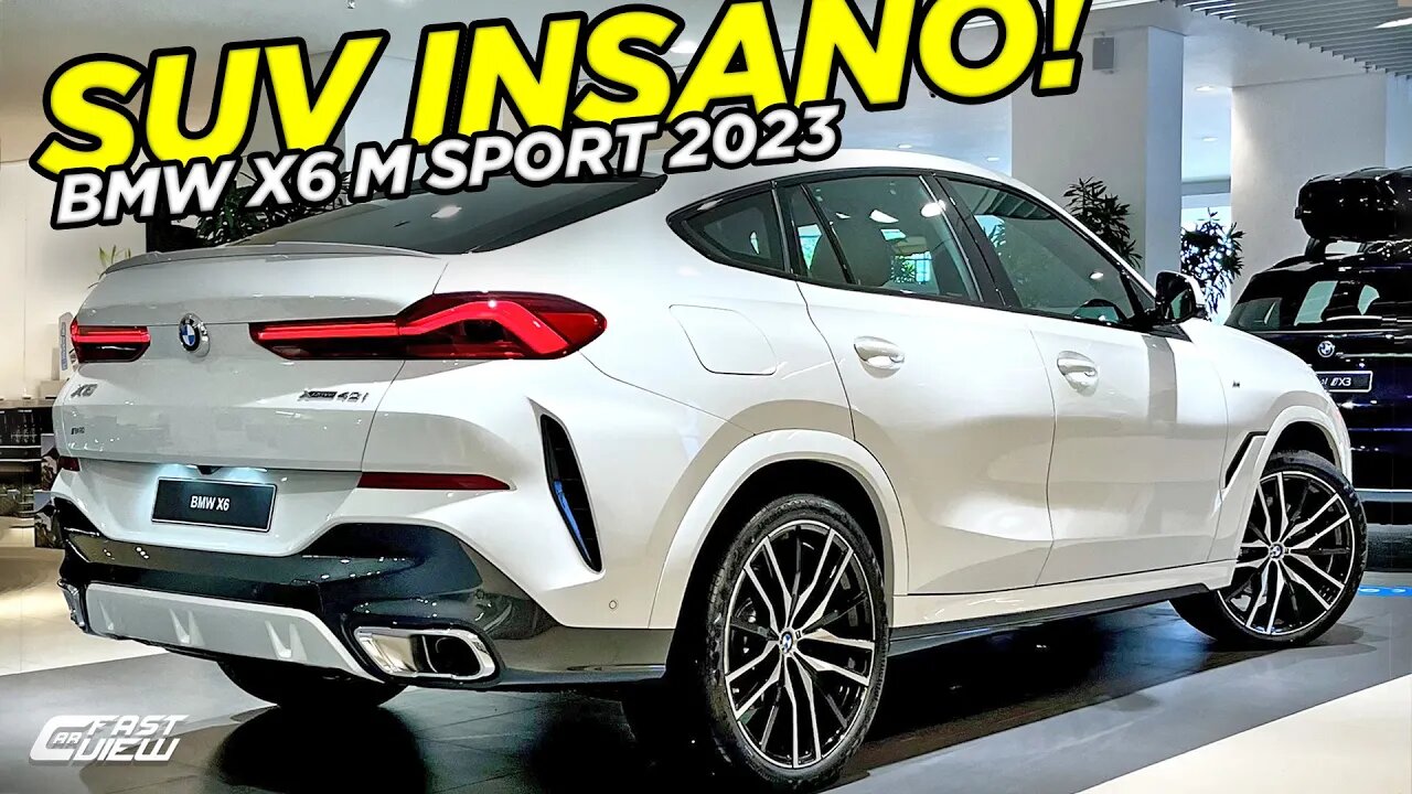 NOVO BMW X6 xDRIVE 40i M SPORT 2023 SUV GIGANTE COM 340 CV, MUITO LUXO E ESPORTIVIDADE!