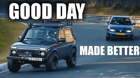 "Stole" the Golf GTI, Lapped the Niva. It was a good day.