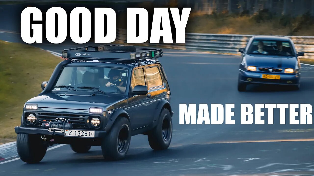 "Stole" the Golf GTI, Lapped the Niva. It was a good day.
