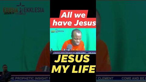 All I have is Jesus.