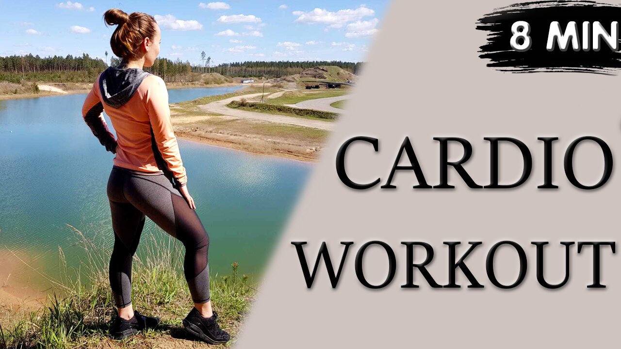 8-Min Cardio Workout | No Equipment /🎵 + ⏱️