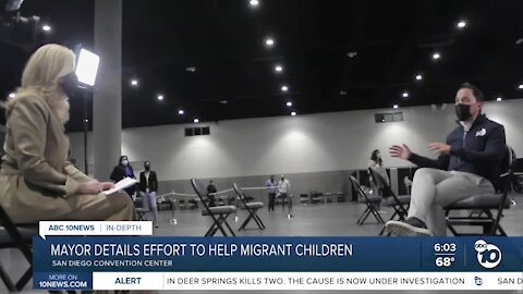 San Diego Mayor details efforts to help migrant children