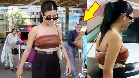 Avneet Kaur Flaunts Her Huge Figur In Offshoudler Top at Airport 🤩💕📸✈️