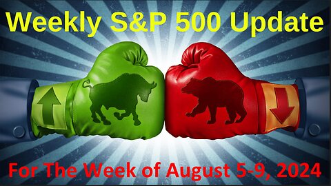 S&P 500 Weekly Market Update for Monday Aug 5-9, 2024