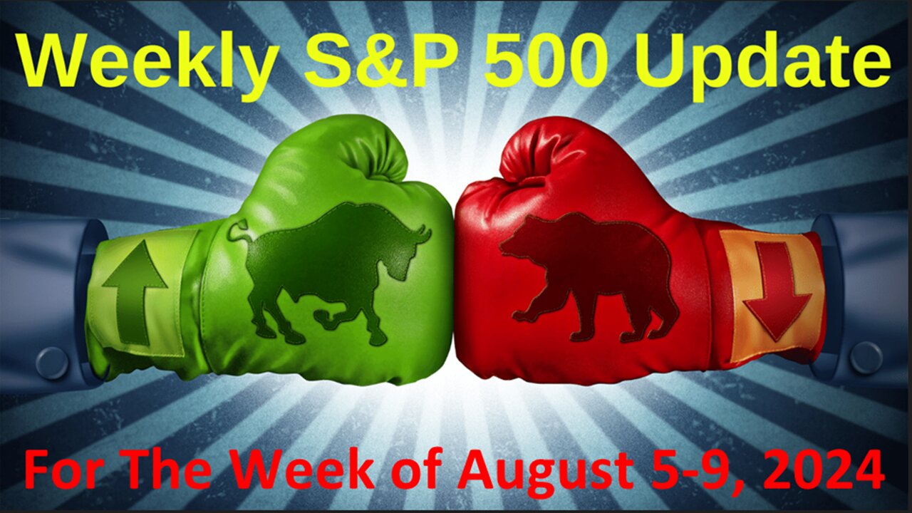 S&P 500 Weekly Market Update for Monday Aug 5-9, 2024
